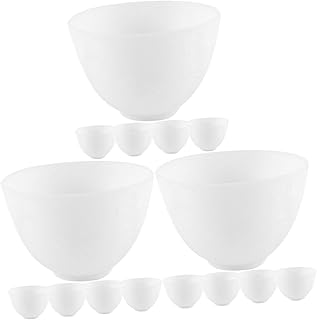 FOMIYES 15 Pçs Máscara De Silicone Tigela Kit De Cosmetologia Kit De Beleza Máscara De Cuidados Com A Maquiagem Tigela Facial Máscara Tigela De Mistura Tigelas De Mistura Máscara De