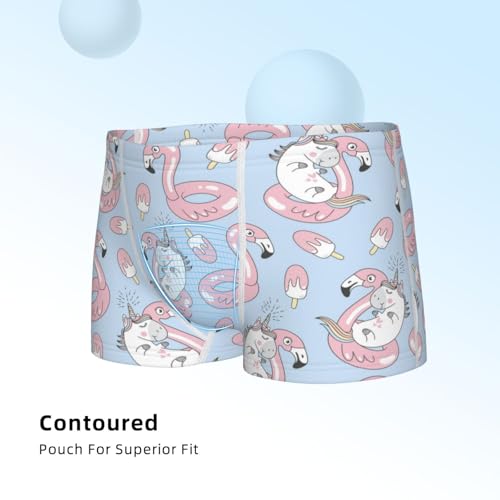 Boys' Cotton Boxer Brief Soft Underwear-Summer Cute Unicorns4