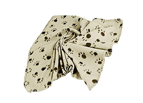 BIANCHERIAWEB Plaid pour animaux domestiques Modèle Amici Couleur beige Cover