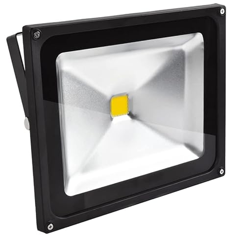 Greenmigo 50W LED Strahler Fluter Warmweiß warmweiss Objektbeleuchtung Außenstrahler Wandstrahler Flutlichtstrahler Scheinwerfer Gartenlampe IP65 85V-265V Cover