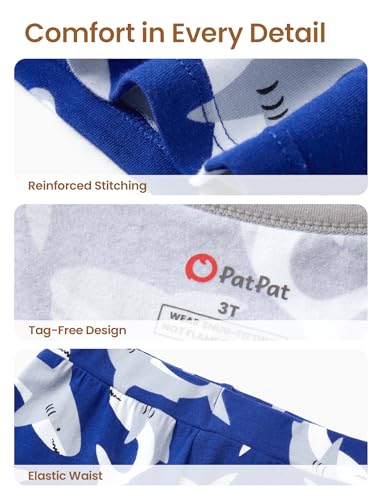 PATPAT Baby Pajama Set with Organic Cotton, Snug fit Pjs for Girls Boys Toddler Kids, Supersoft & Stretchy Sleeper Sleepwear4