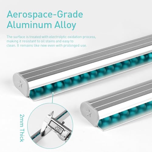 Image of HASTHIP Ticket Holder Receipt Holder for Restaurant, 19.6 Inches Metal Order Tab Grabber No Drill Restaurant Order Ticket Holder for Kitchen Office Cafes Restaurant Bars