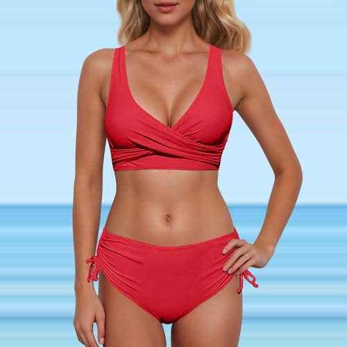 Bikini wrap lacets évider confortable en élasthanne respirant grande taille - 3