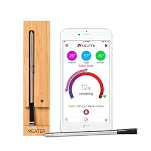 Original MEATER | 10m True Wireless Smart Meat Thermometer for The Oven Grill Kitchen BBQ Rotisserie with Bluetooth and…