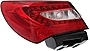 Evan-Fischer Tail Light Assembly Compatible with 2011-2014 Chrysler 200 Sedan Driver Side