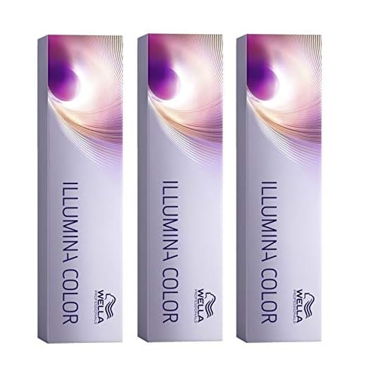 Wella Professionals 3er Pack Illumina Color 10/69 Hellblond / Violet Cendre