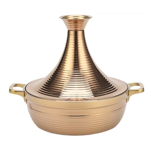 Tagine marroquí de 24 cm dorado para llevar la alta cocina árabe a tu mesa