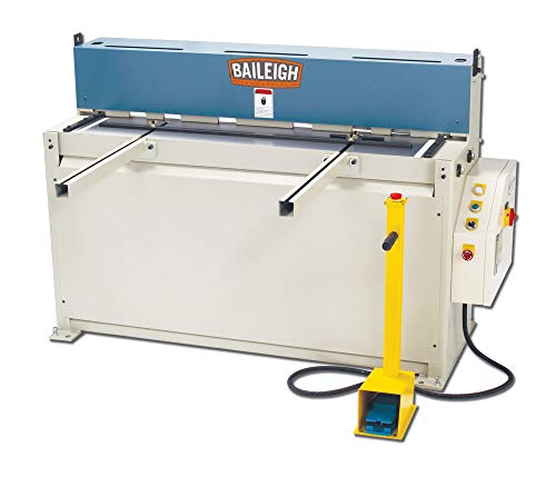 Baileigh 52-Inch Hydraulic Sheet Metal Shear, 10-Gauge Mild Steel, 5 HP, 1Ph 220V (SH-5210)
