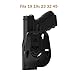 G19 Holster, OWB Paddle Holster for Glock 19 Gen 1 2 3 4 5, Glock 23 32 Gen 1 2 3 4, Glock 19X/44/45, Outside Waistband Gun Holster, Adjustable Cant, Quick Release - Right Handed