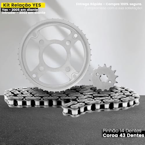 Kit Transmissão Para Motocicletas Intruder E Yes 125 2005