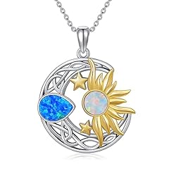 Silver&Gold&Blue White Opal