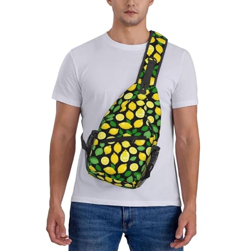 Mochila tipo bandolera urbana negra para senderismo miniatura 7