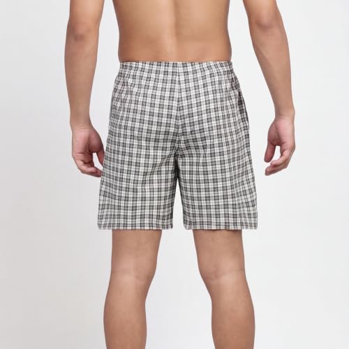 Image of Levi's 024 Boxer Shorts for Men | 100% Poplin Cotton | Checked Men's Boxers | Durable & Breathable | Smooth Hand-Feel | Inner Elastic Waistband | Functional Fly | Relaxed Leg Opening | Pack of 1