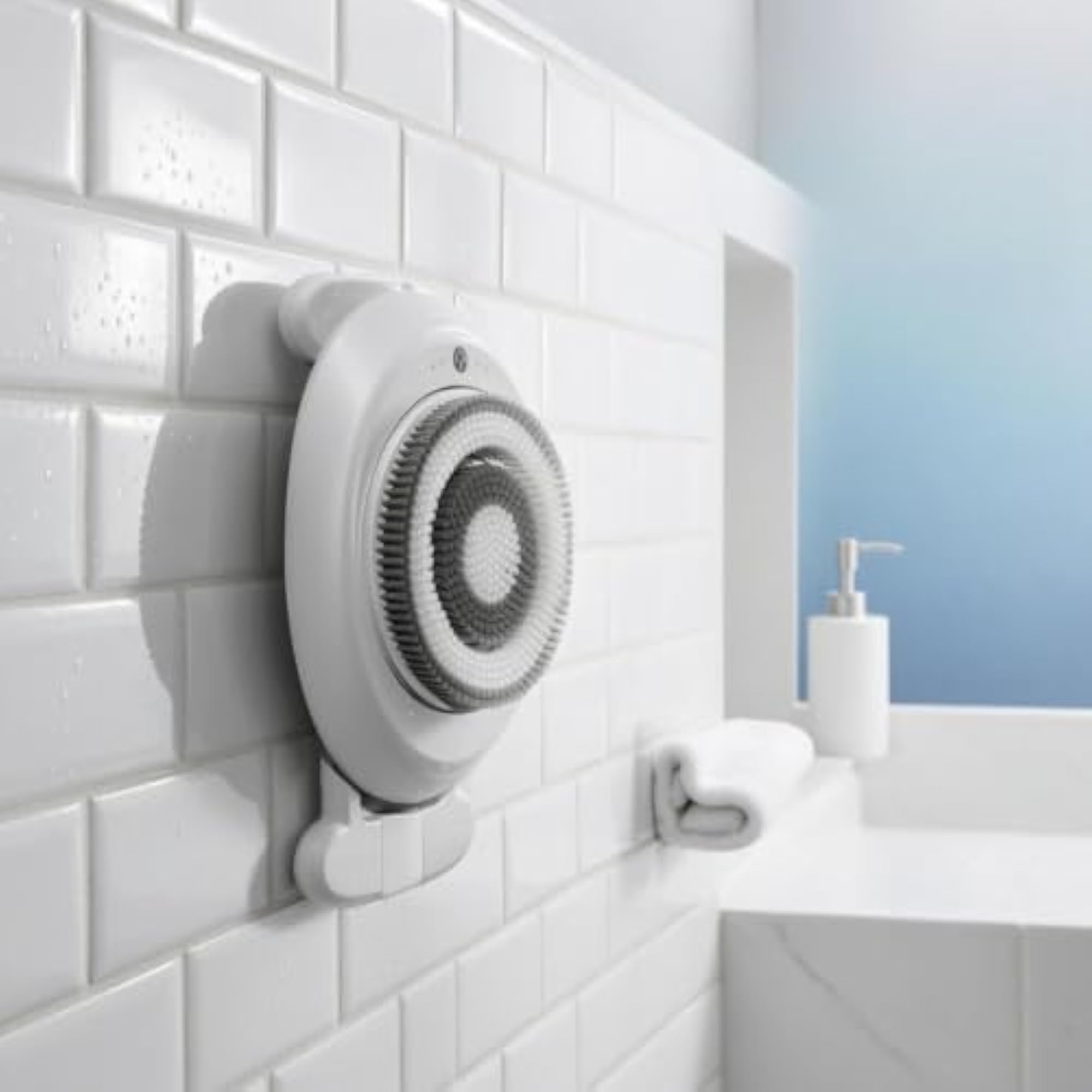 Wall-Attached Electric Bath Scrubber for Elderly & Adults