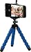 Produktbild Rollei Selfie Mini Stativ - Flexibles Stativ mit rutschfesten Gummifüßen, inkl. Smartphone-Adapter und Kugelkopf, biegbar, wickelbar, faltbar - Blau