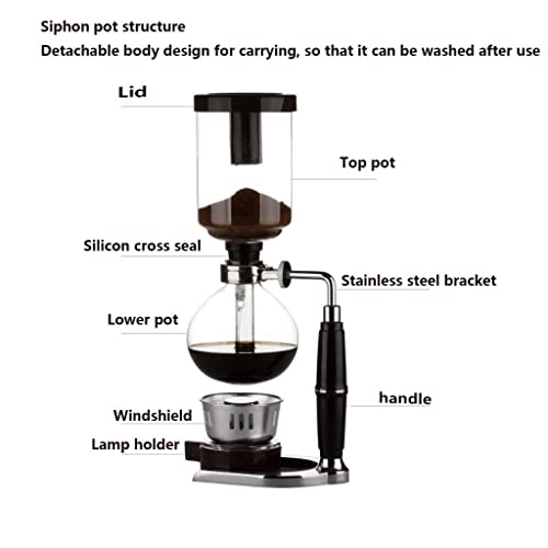 Cafetera sifón manual resistente para 3-5 personas miniatura 3