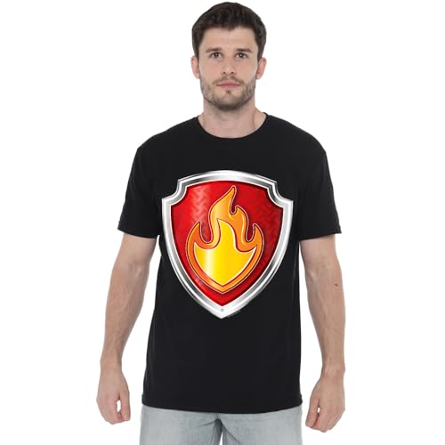 T-shirt Paw Patrol Marshall Noir 4XL : la coupe ample idéale pour votre confort