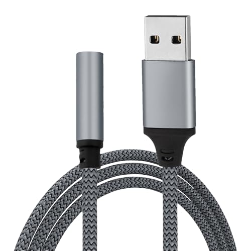 Audio Adapter   USB To Jack Adapter | Sound Card Adapter | External Sound Card Jack Audio Adapter, USB Adapter, Audio Cable For Headphone, PC, Laptop, Desktops   Audio Adapter For Home, Office