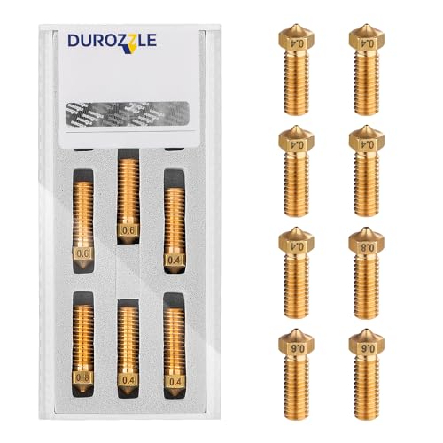 Volcano Nozzles 3D�v�����^�[�^�J�m�Y���L�b�g 0.4mm 0.6mm 0.8mm �X�g���[�W�{�b�N�X�t�� Anycubic Vyper/Kobra Max/Kobra Plus�A�C���T�C�h���C���_�[ X2�AFlsun V400 / �X�[�p