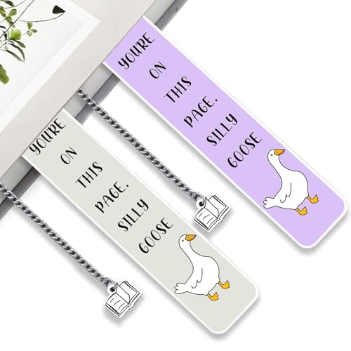 Zuasdvnk しおり 女性用 メタルブックマーク - 2X おもしろギャグ クリエイティブアクセサリー レディース メンズ 退職 卒業 誕生日 クリスマス