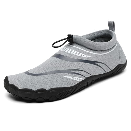 Mishansha Zapatos de Agua Hombre Mujer Secado Rápido Gris 38 EU