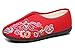 GBBNZB Damen Bestickte Stoffschuhe Plus Samtschuhe Baumwolle Flache Schuhe Chinesische Hochzeitsschuhe,39,Red