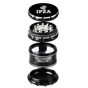 MariGrindr 4 Teiliges Premium Grinder Set - mit Magnetdeckeln und Pollenfach 9 41Y5A3kyooL. SL500 . SS300