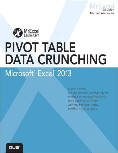 Que Excel 2013 Pivot Table Data Crunching