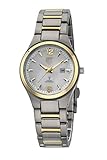 ETT Eco Tech Time Funk Solar Damen Uhr Analog mit Titan Armband ELT-11437-10M