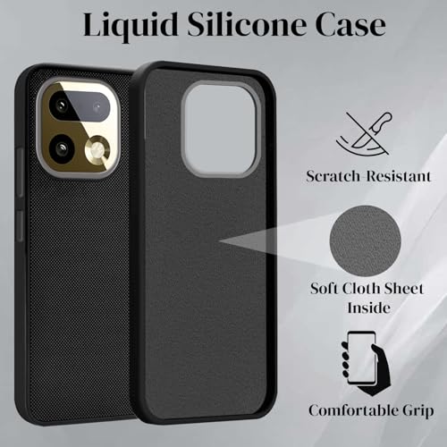 Image of Jkobi Rubberised Back Cover Case for Realme 16 Pro Plus 5G (Textured Grip Design | Micro-Fiber Cloth Inside | Slim and Light Weight | Soft Touch and Feel)