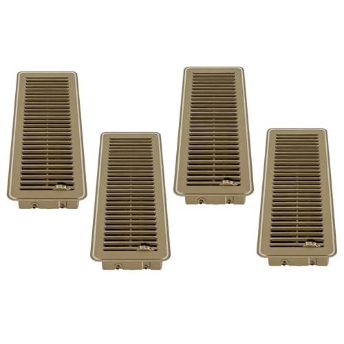 Grille d'aération de sol réglable en métal pour optimiser le chauffage de la maison - 4