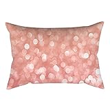 VJGOAL impresión de Moda Rosa-Oro Rosa Cojín Suave Funda de Almohada Rectangular Decoración para el hogar (30cm X 50cm)(30_x_50_cm,Rosa7)