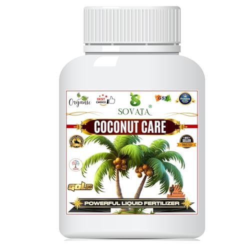 Sovata® Coconut Care, Essential Organic Powerful Liquid Fertilizer For Fast Growth and Heavy Fruiting of Coconut Plants. (100 ml)