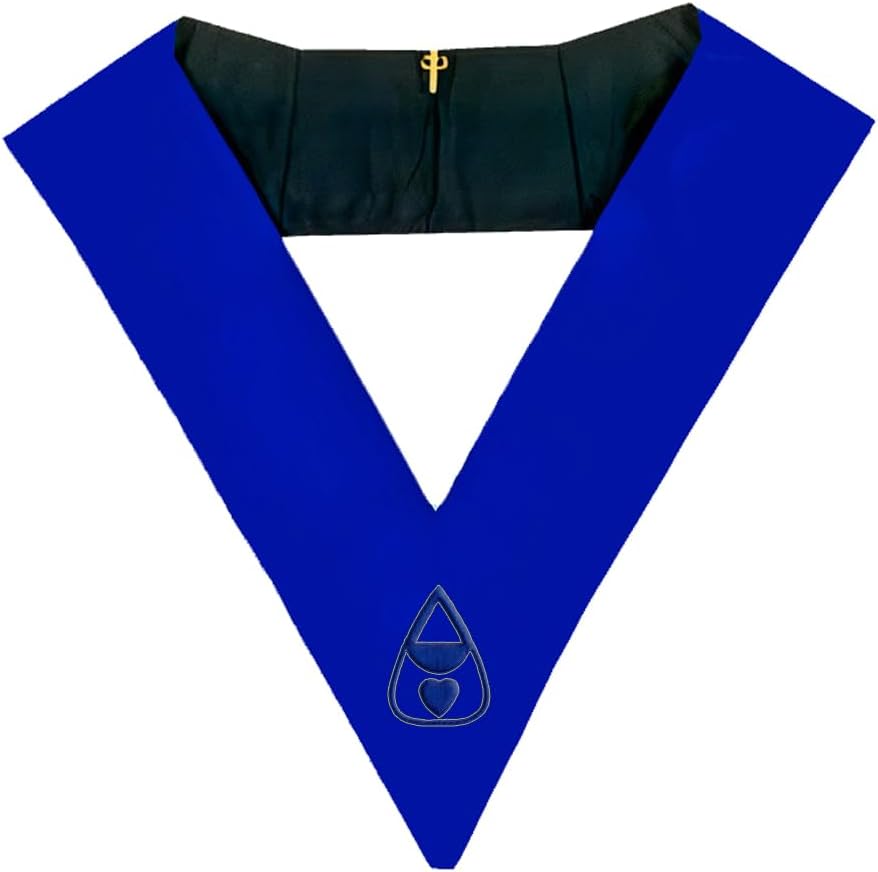 BRICKS MASONS Super intendent of Works Blue Lodge Collar - Royal Blue