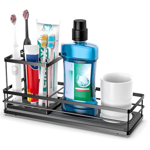 Toothbrush Holders with Water Absorbing Diatomite for Bathrooms, Electric Tooth