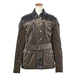 [ロッソスタイルラボ] ジャケット パーシャルレザーコーデュロイジャケット レディース ROJ-979 モカグレー L