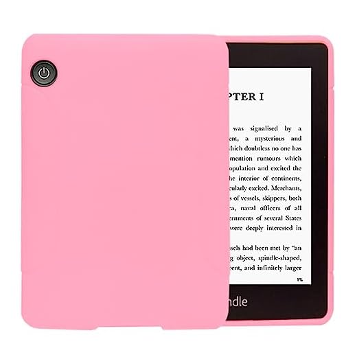 Case for Kindle Voyage (2014) - Slim Fit TPU Gel Protective Cover Case for 6" Kindle Voyage (2014 Posted, Model No. NM460Gz) (Pink)