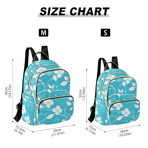 Mochila impermeable de 12.5 pulgadas compacta tamaño S con diseño floral casual 3