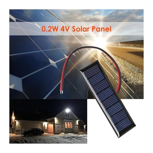Panel solar epoxi mini de 4V y 0.2W en pack de 4 unidades para proyectos DIY de polisilicio 3