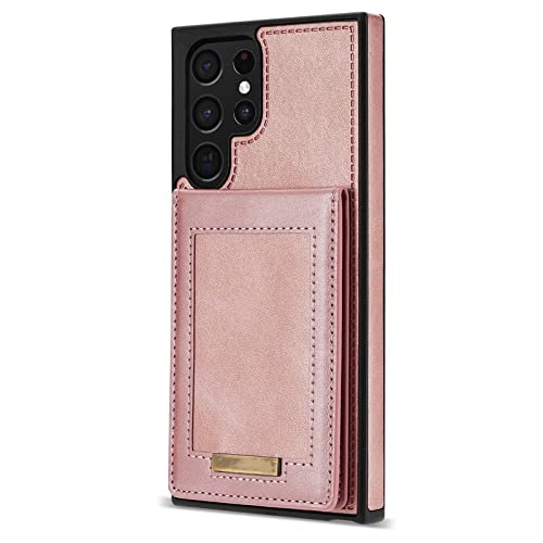 Étui en cuir pour Samsung avec fente pour carte protectrice
