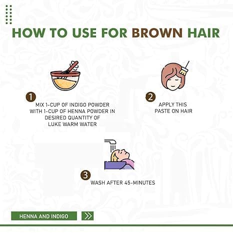 SS Natural Dye For Black Hair (Henna Powder, Indigo Powder Combo Pack) (200g+200g = 400g)