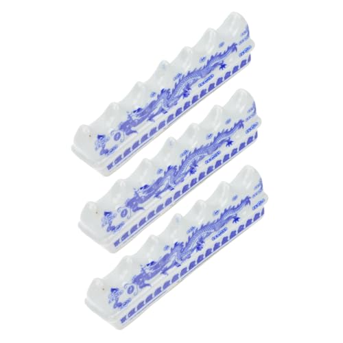 Porte-pinceaux de calligraphie en céramique Veemoon, lot de 3 supports décoratifs