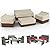 Patio Furniture Covers Waterproof 4-Piece, Covers for 4 Piece Patio Ourdoor Conversation Set, 4 PCS Patio Covers : Patio Loveseat Cover, 2 Ourdoor Chair Covers, Patio Coffee Table Cover -L-Beige&Brow