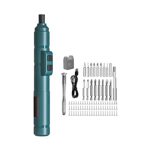 Destornillador eléctrico de batería recargable, diseño de bolígrafo ligero, 1300 mAh, carga rápida, ajustable, para uso en casa y oficina, destornillador recargable inalámbrico