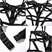 AndThere Womens Harness Cage Bra Full Body Bondage Lingerie Set Punk Gothic Strappy Bodysuit Sexy Hollow out Strap Belt (Black, One Size)