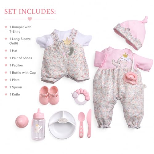 Muñeca bebé suave realista 15" con accesorios miniatura 5