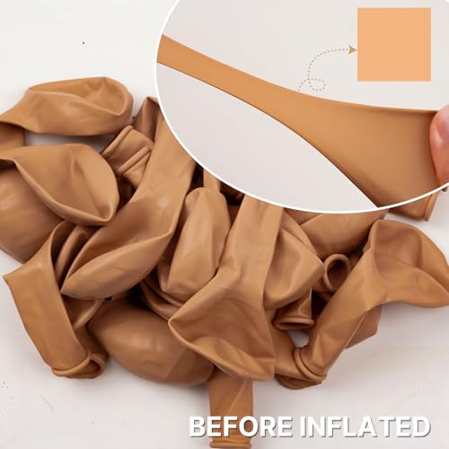 Image of PartyWoo Nude Balloons 100 pcs Different Sizes Pack of 36 18 12 10 5 Inch Beige Apricot Balloon Arch Kit Garland for Thanksgiving Graduation Baby Shower Boho Theme Birthday Party Decorations Nude-Y103