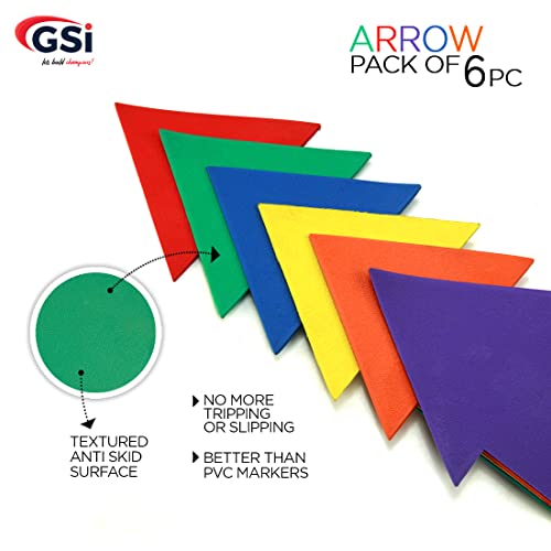 Image of GSi Spot Markers - Non-Slip Non-Toxic Poly Spots - Floor Markers for PE, Sports & Classroom Activities