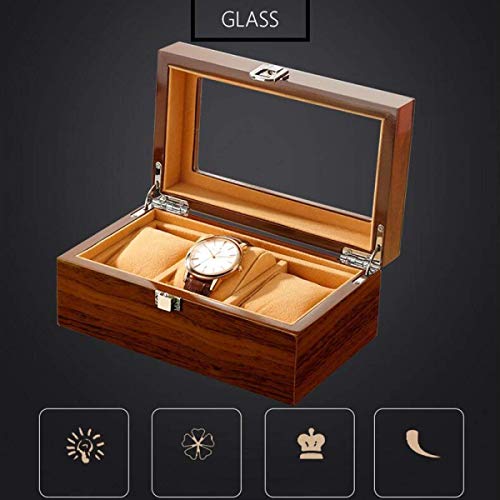 Boîte à montres en bois protégeant vos 3 montres larges des rayures