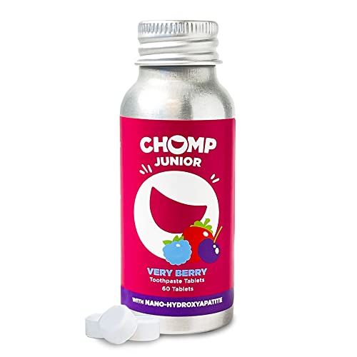 Chomp Junior Very Berry Toothpaste Tablets With Nano Hydroxyapatite #TOP2